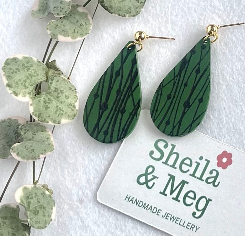 Woodland Dangles - Green Large