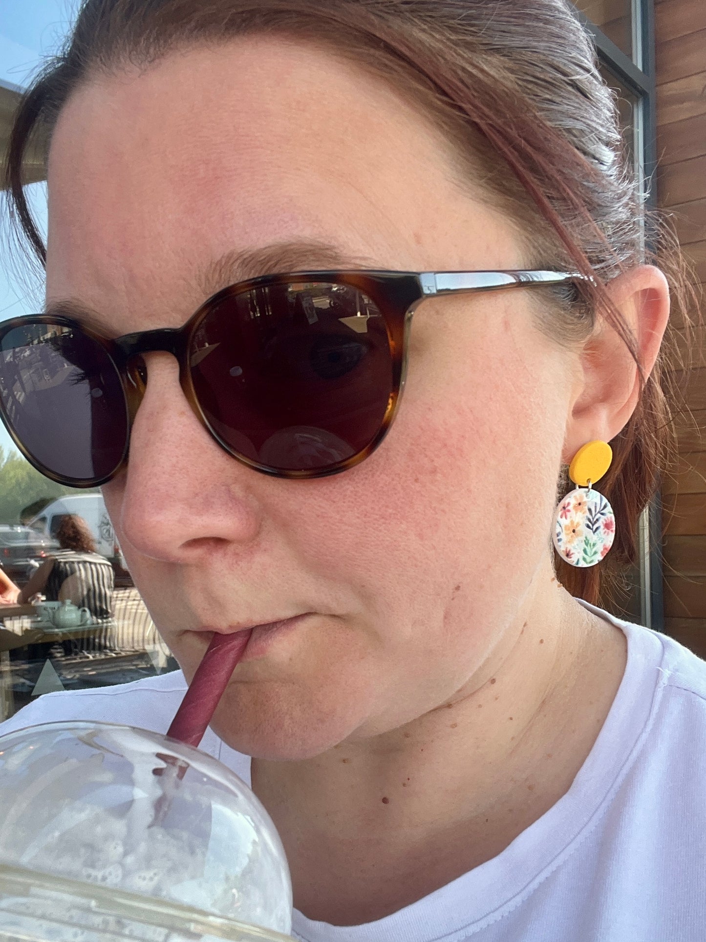 Yellow and Wildflower Dangles