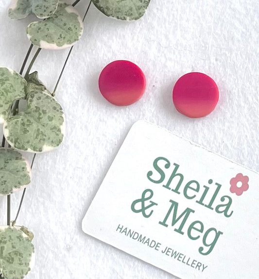 Gradient Studs - Pink