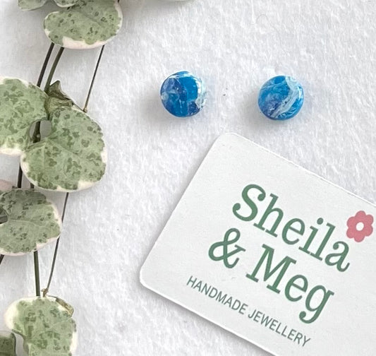 Faux Stones - Mini Studs - Blue