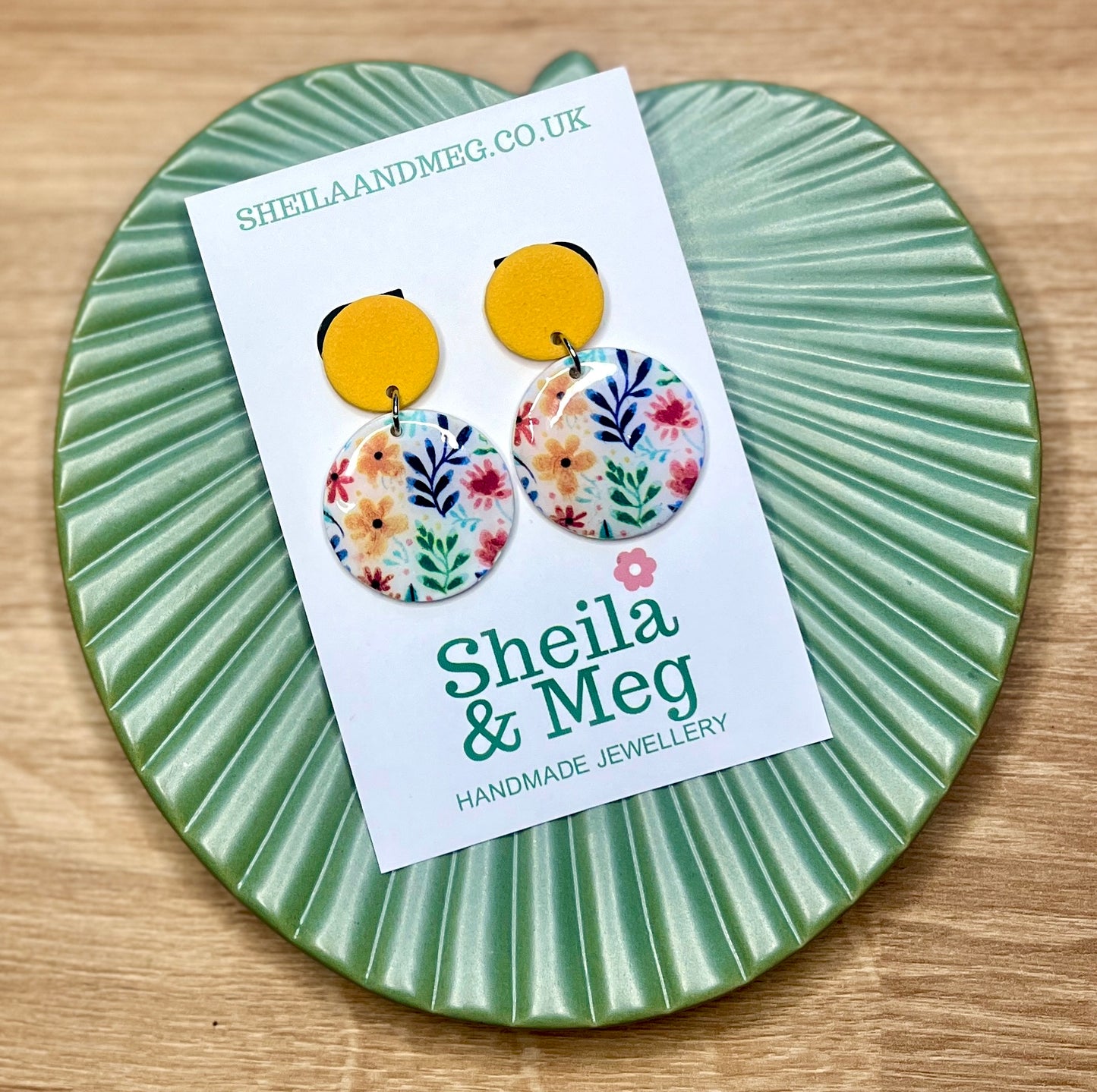 Yellow and Wildflower Dangles