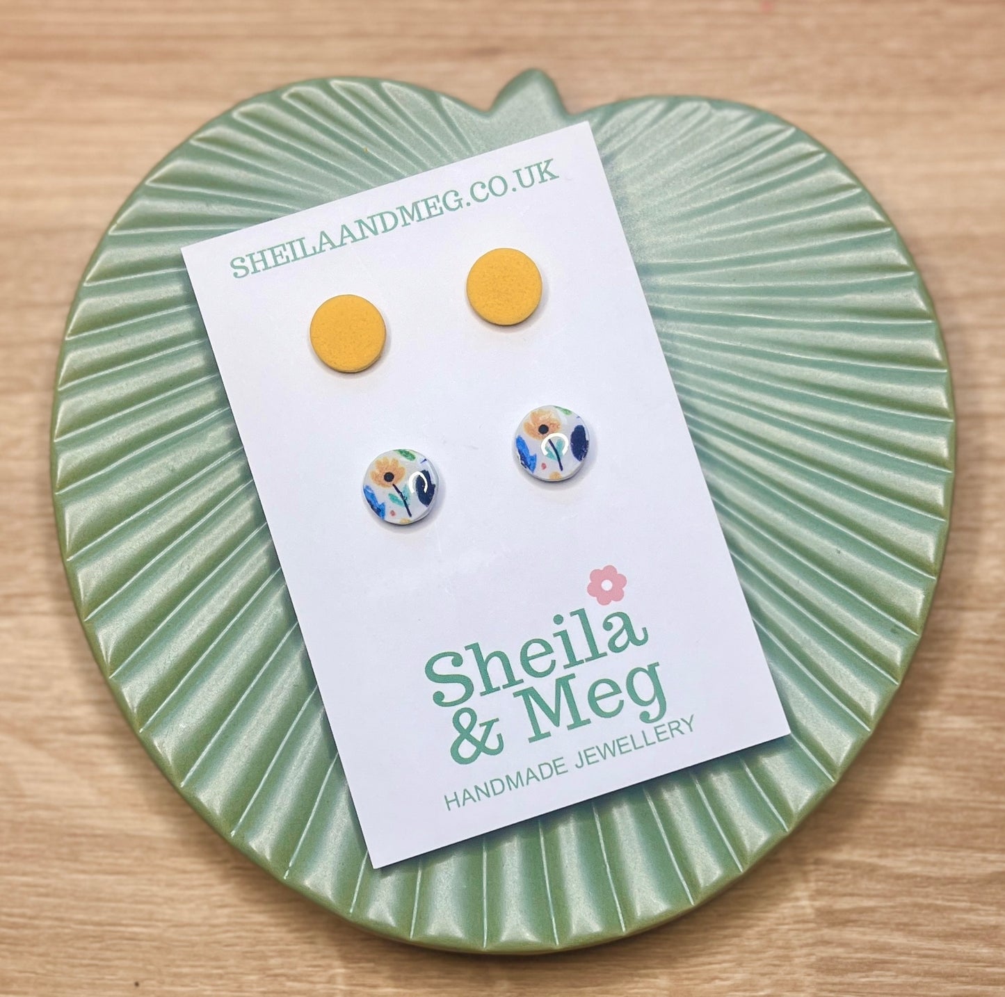 Yellow and Wildflowers Studs